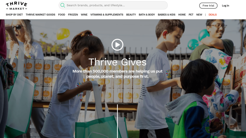Thrive Market's eCommerce subscription service strategy