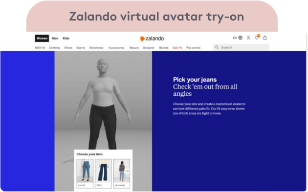 Virtual try-on ecommerce
