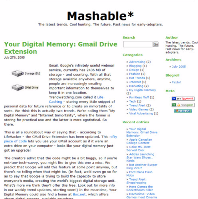 Image. Mashable: The Digital News Behemoth