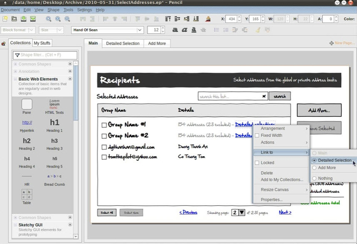 Image. Prototyping / Wireframing