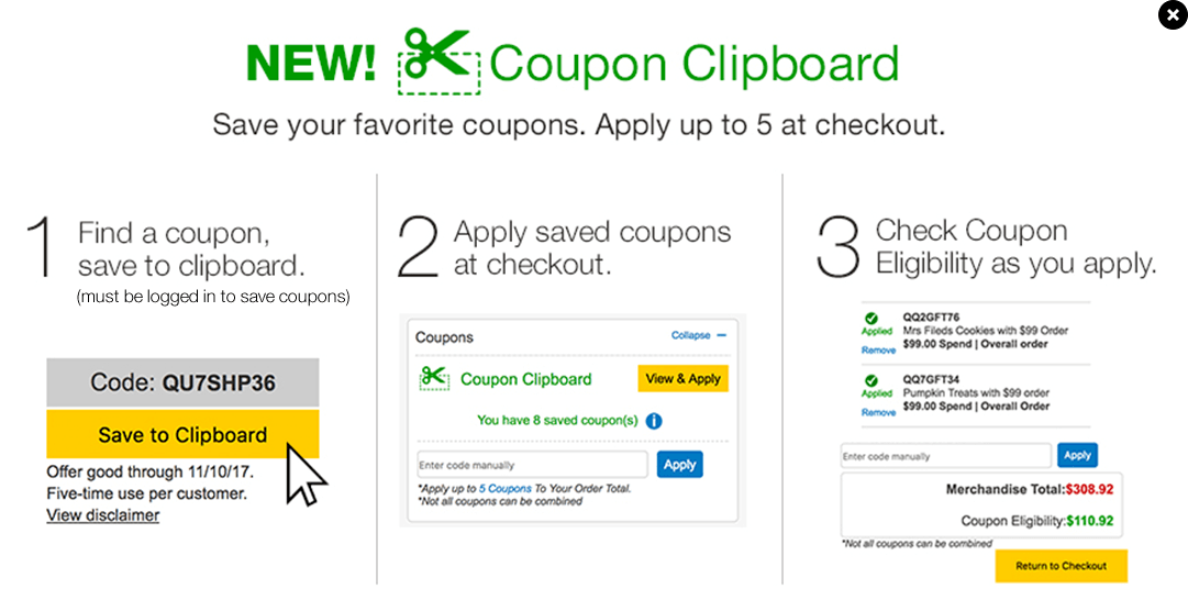 Image. [D2C marketing tip #4] Built-in “pin your coupons”