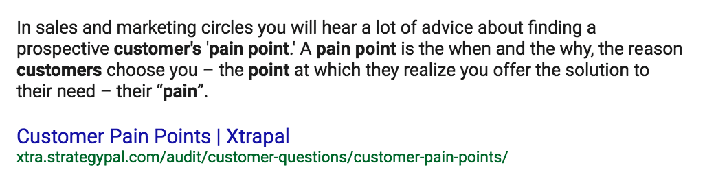 Image 2. What is a customer pain point?