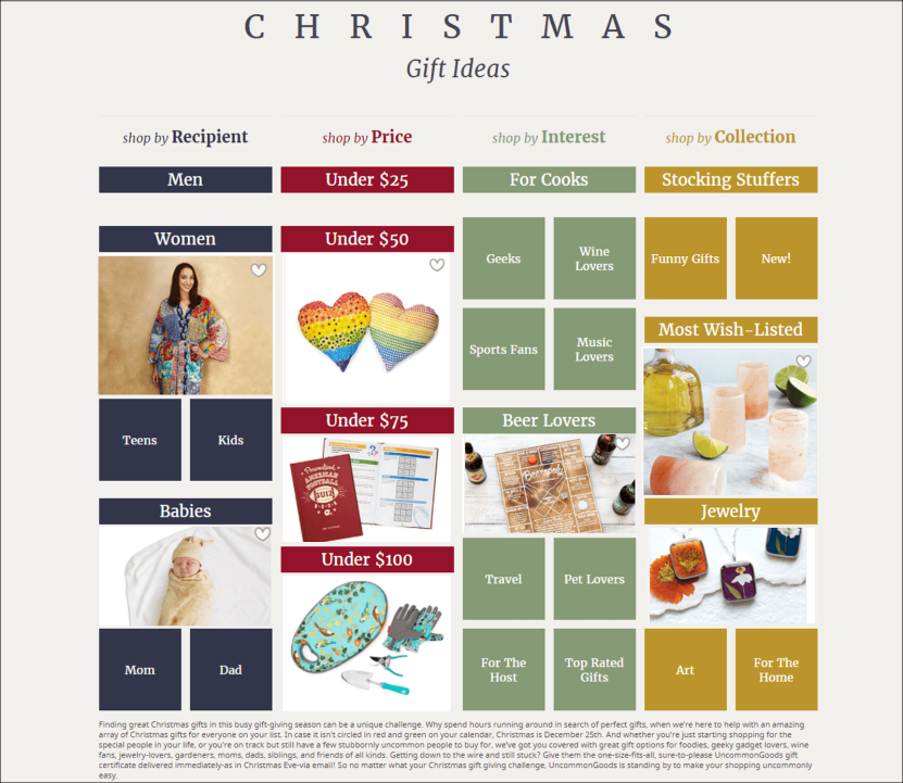 Image 3. [BFM idea #3] Create gift guides for the “givers”