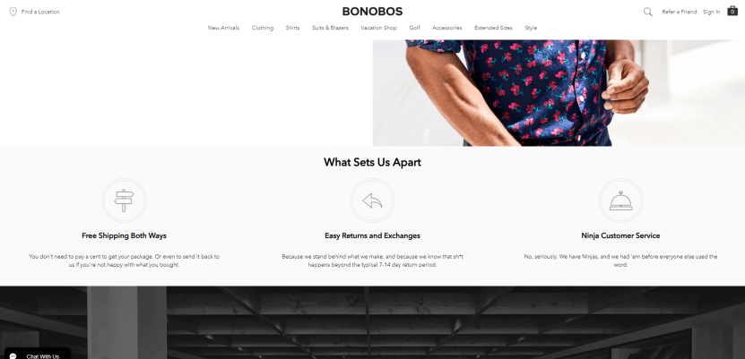 Image. [D2C case study #5] Bonobos’ customer service ‘ninjas’ help the brand stand out