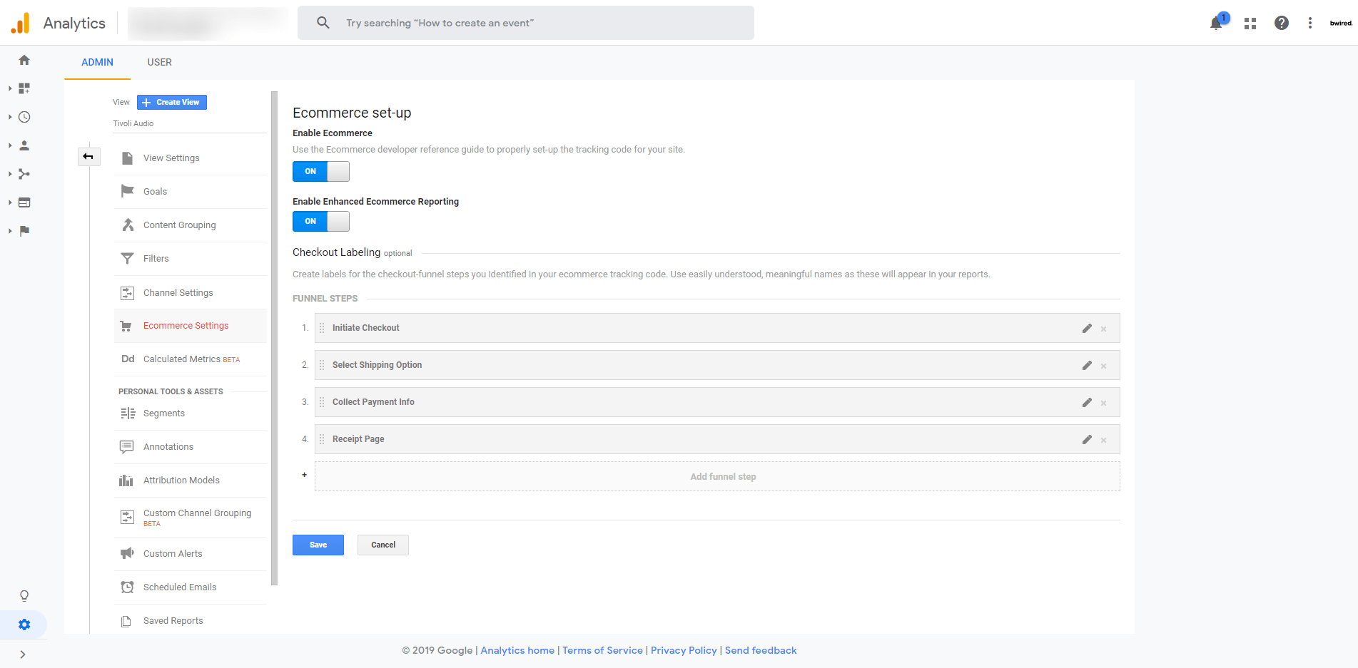 Image. 3. Verify checkout tracking