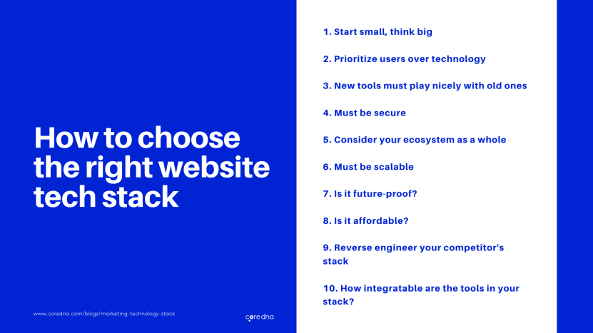 Image. HOW to choose the right tech stack for you and your business