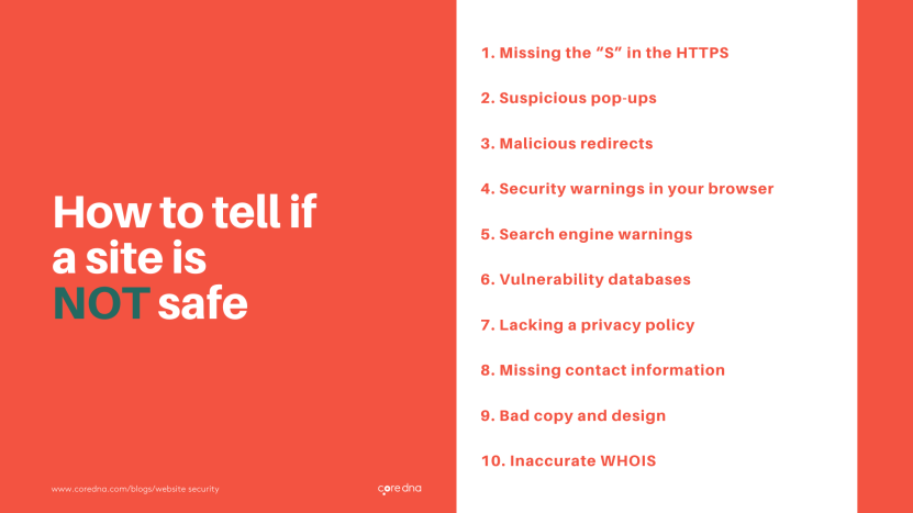 Image. How to tell if a site is NOT safe: 10 signs to look for