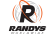 Randys Worldwide logo featuring a stylized R and globe design