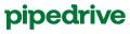 Green Pipedrive logo with lowercase text on a white background